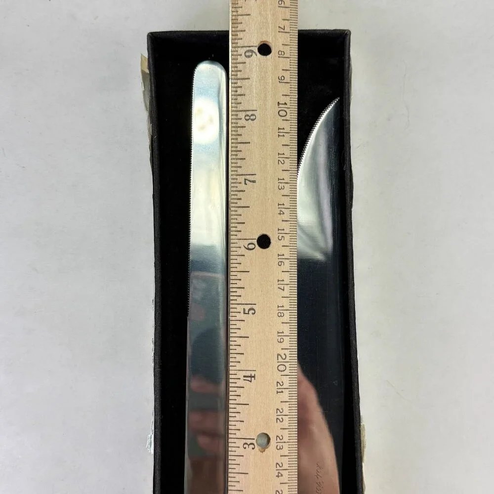 Vintage Chef Pierre Hot Forged Stainless 3 Pc Carving Knife Set In Original Box